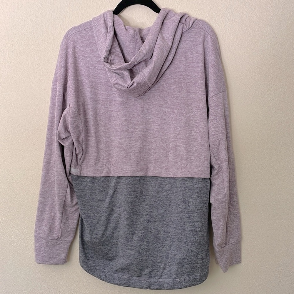 Serene Tangerine Pullover Hoodie Lavender Heather Gray Size XL - Picture 2 of 7